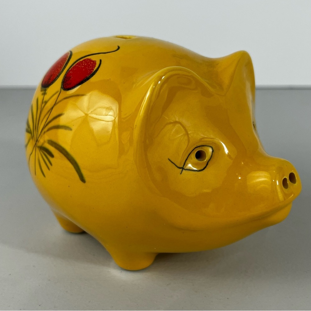 Vintage Ceramic Piggy Bank Made in Italy